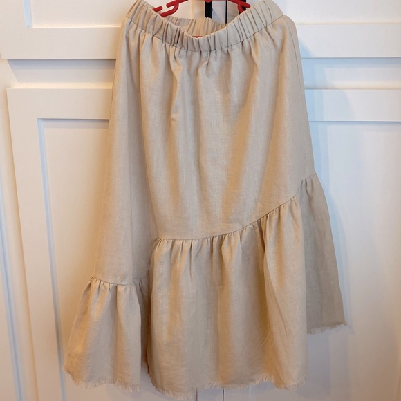 Anthropologie Little Lies Asymmetric Century Skirt - Picture 2 of 10